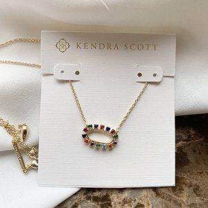 Kendra Scott Gold Elisa Multi Crystal Necklace